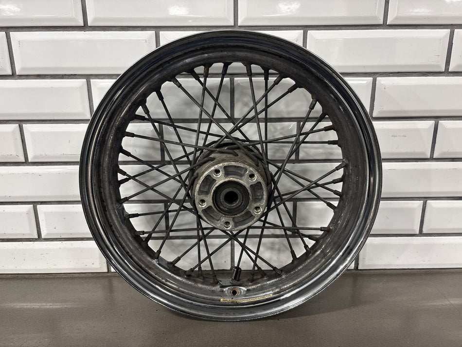03-07 Harley Softail FL 03-05 FX Rear Wheel 16x3 40 Spoke Chrome 3/4" Axle OEM