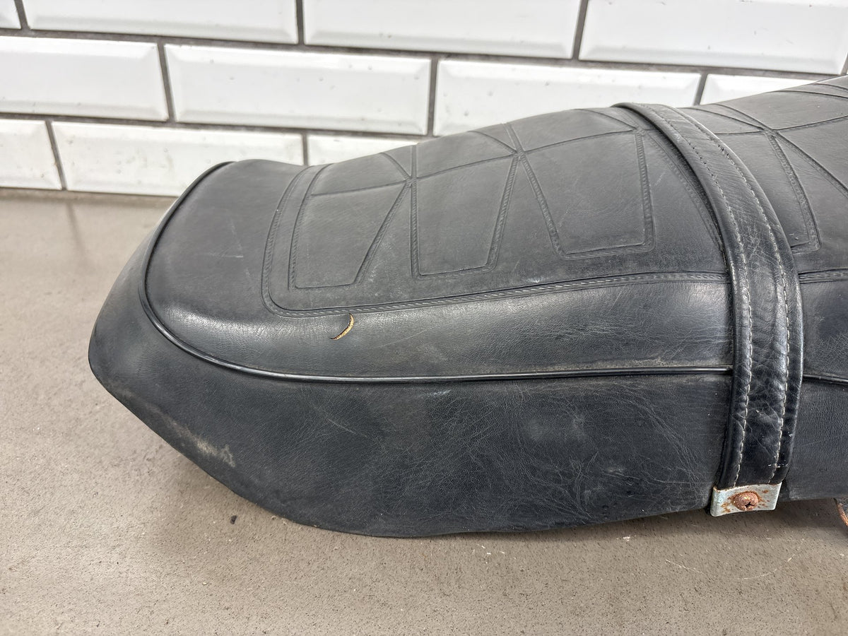 1979-1982 Honda CB750 Super Sport OEM Seat Assembly Foam Pan Cover Black Vintage