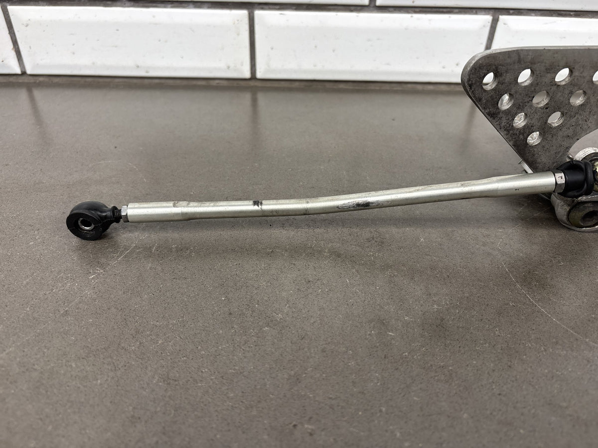 1999-2002 Yamaha YZF-R6 Left Rearset Foot Peg Bracket Shift Lever Rod OEM