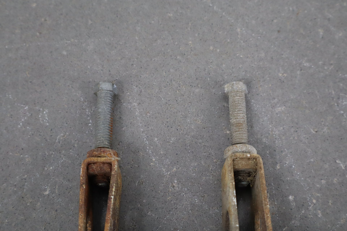 1973 Yamaha RD350 Rear Axle Pivot Bolt Nut Chain Adjusters Assembly OEM