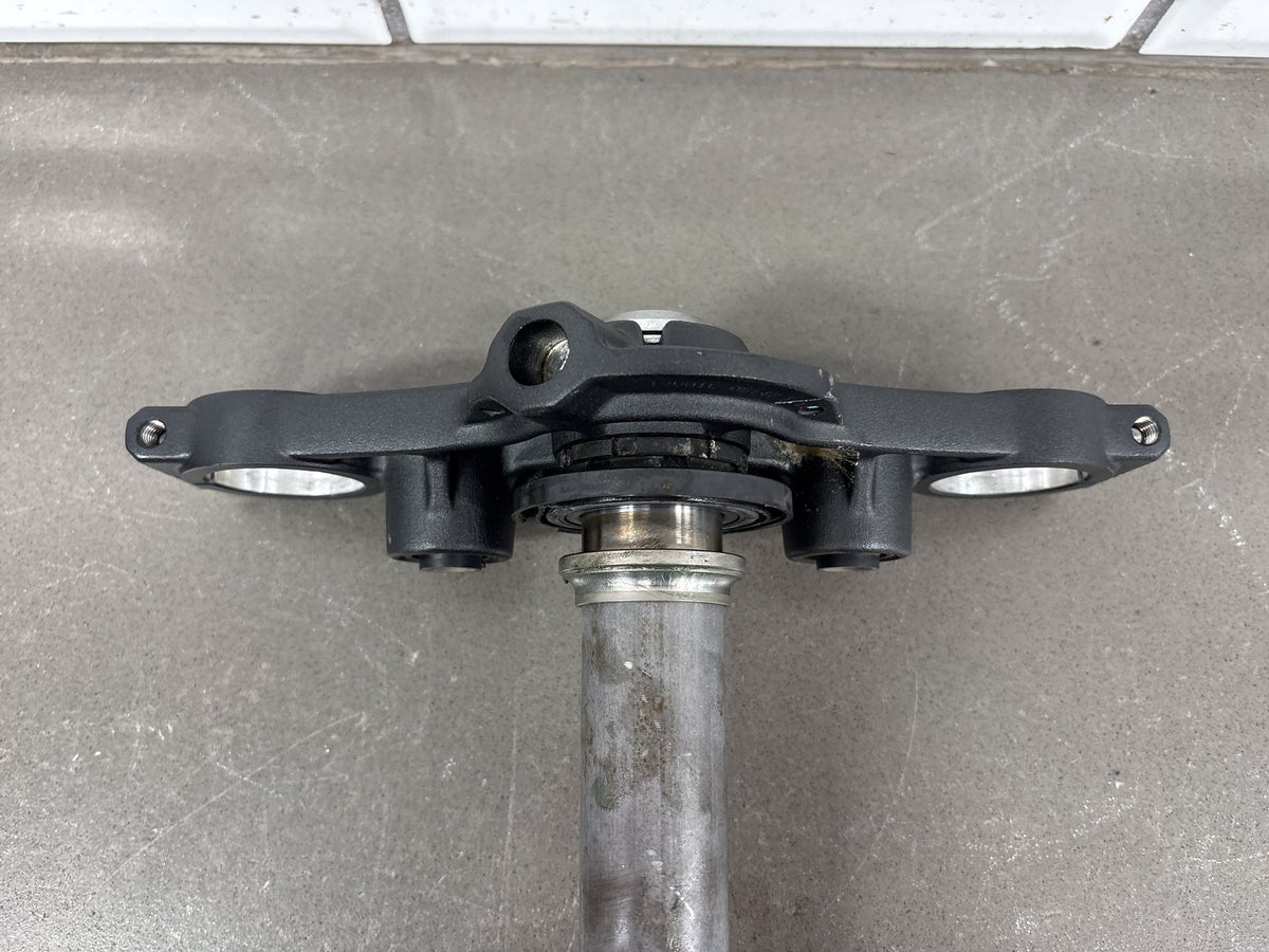17-25 Kawasaki Ninja 650 EX650 Upper Lower Triple Tree Steering Stem (Black)