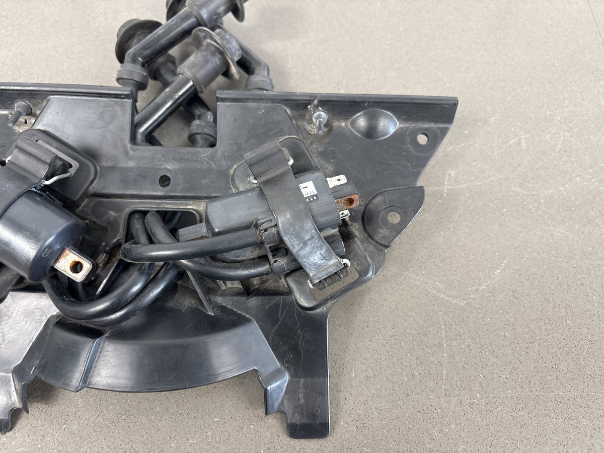 1999-2007 Yamaha YZF600R Ignition Coil Set Plug Wires Caps Holder Tray OEM