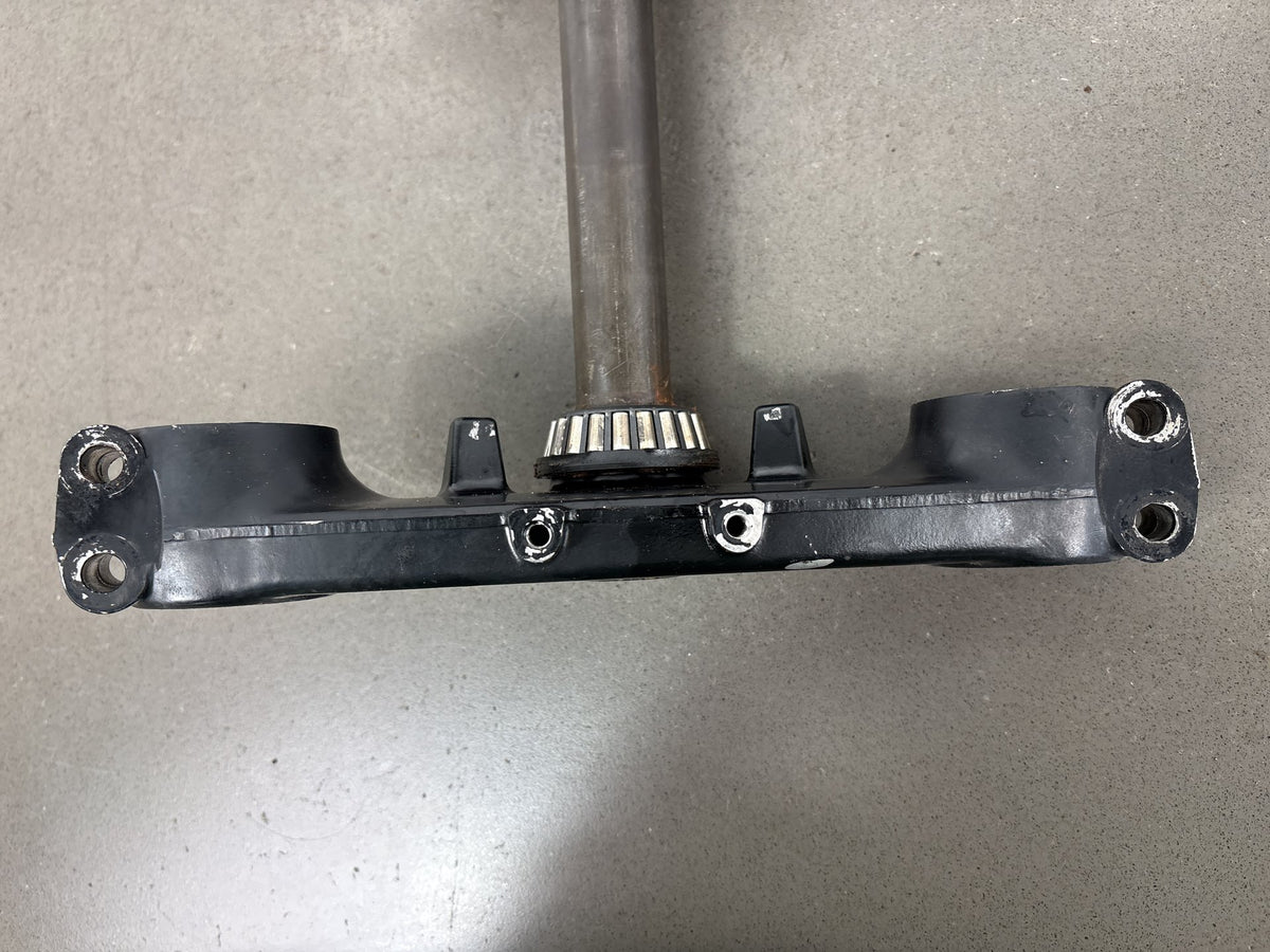 1990-93 Kawasaki ZX-11 ZX1100C Triple Tree Clamp Set With Stem Black 44039-1200