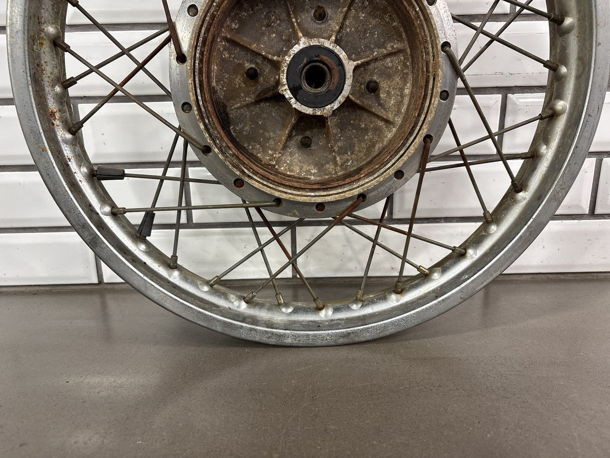 1973-1975 Yamaha RD350 Rear Wheel/Rim Assembly OEM Straight 18"