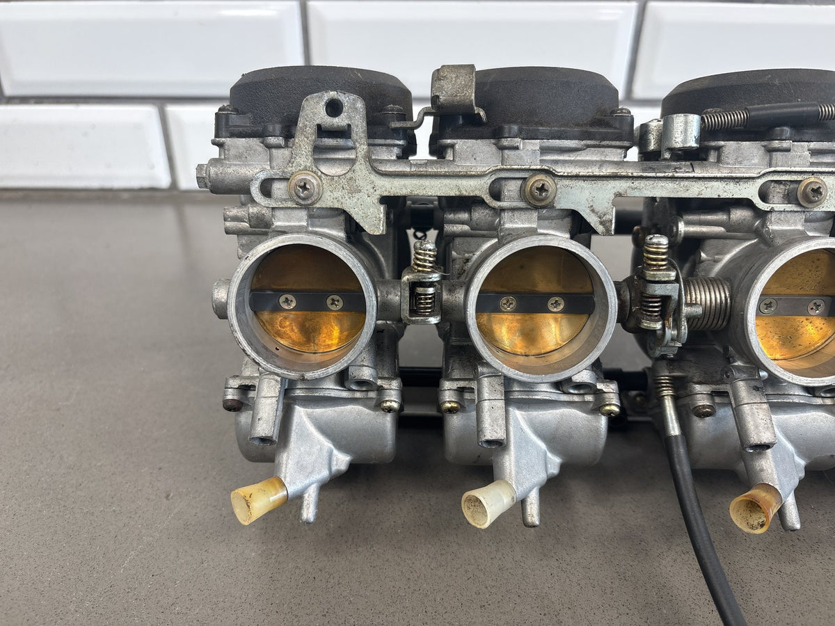 1991-1993 Kawasaki Ninja ZX-11 ZX1100C Carburetor Bank Carbs Keihin 15001-1746