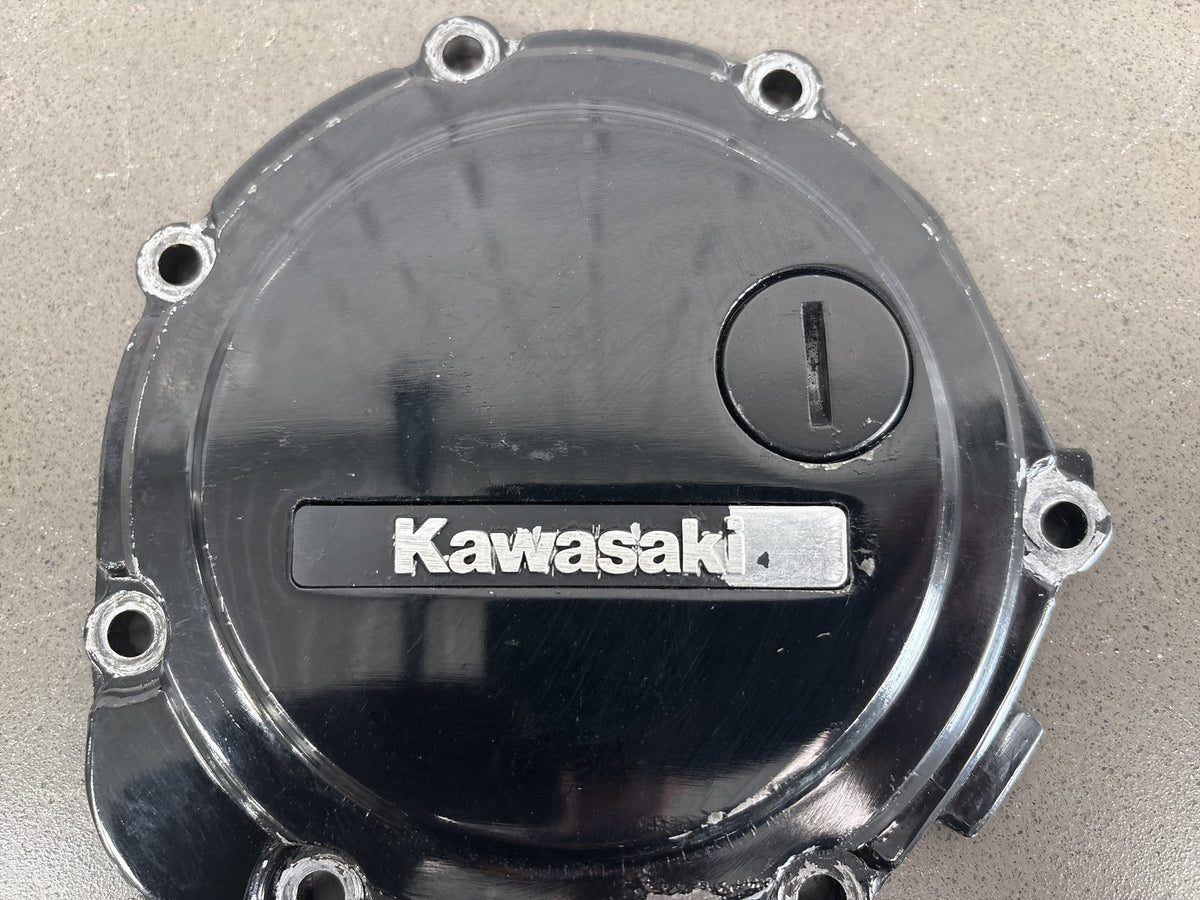 1990-2001 Kawasaki ZX-11 ZX1100C ZX1100D Left Engine Cover Black OEM 14024-1721