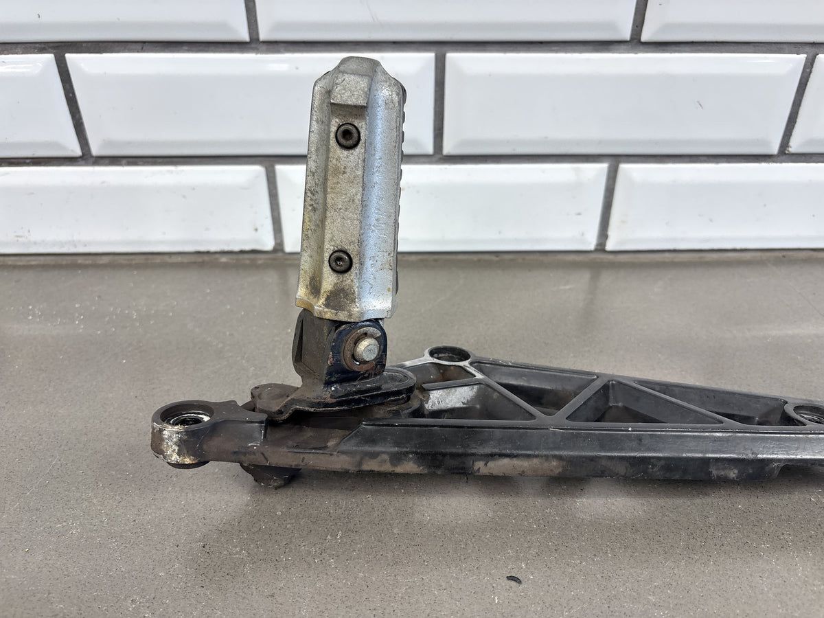 1983 Kawasaki GPZ750 ZX750A Left Rearset Foot Pegs Bracket OEM