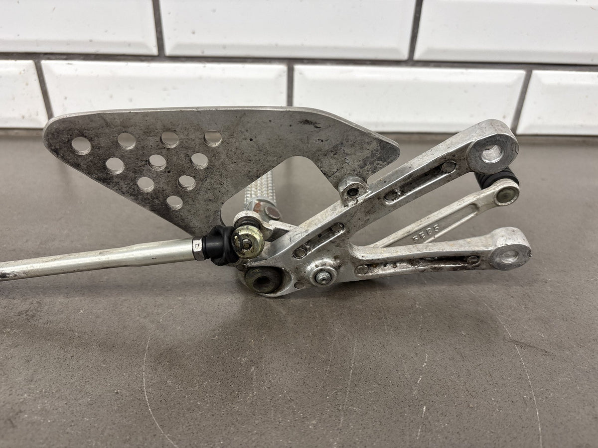 1999-2002 Yamaha YZF-R6 Left Rearset Foot Peg Bracket Shift Lever Rod OEM