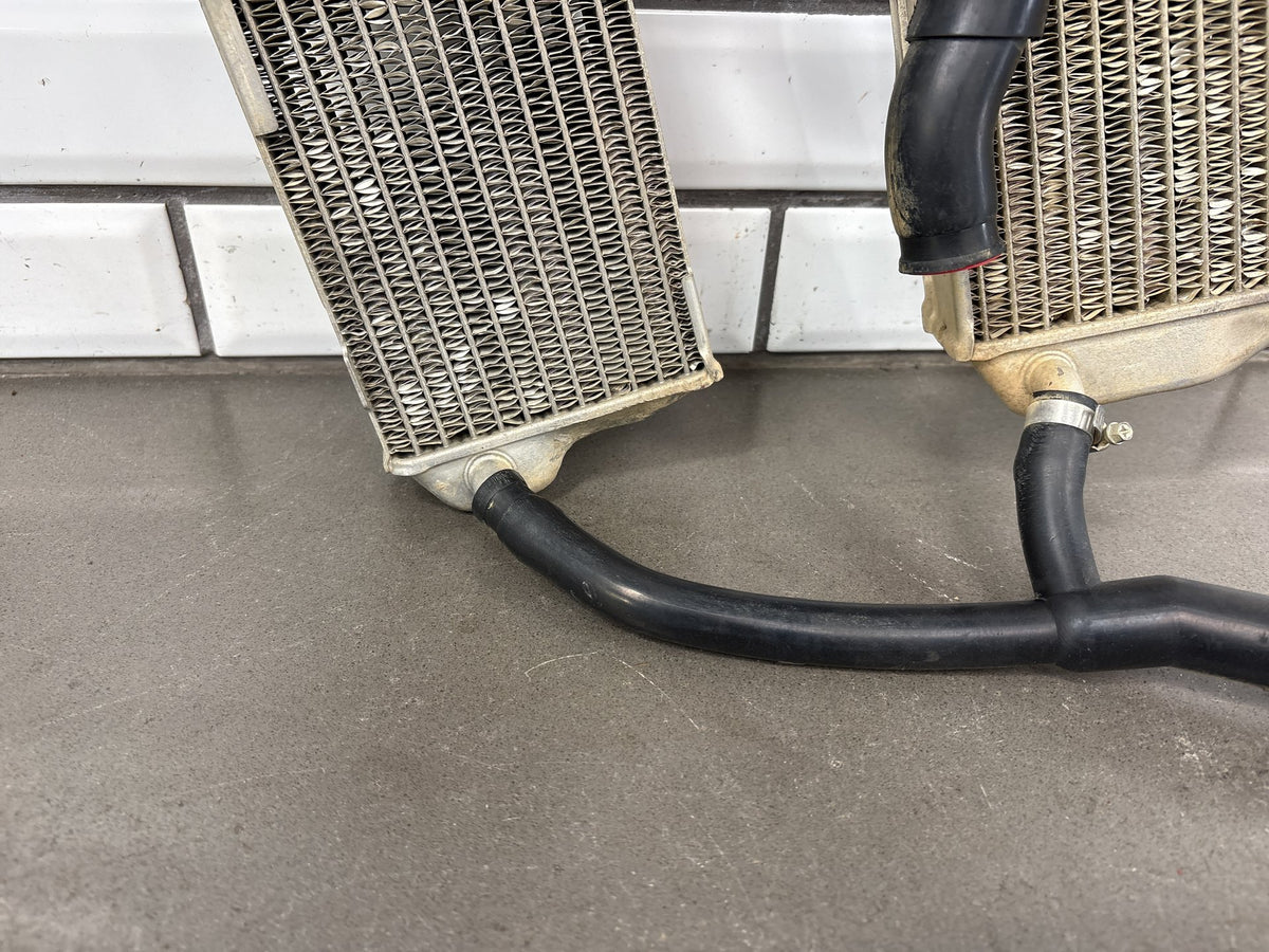 2000-2007 Suzuki DRZ400E DRZ400 Radiators Left Right Pair with Hoses OEM