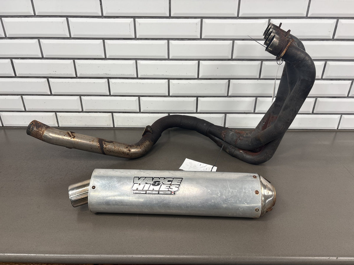 93-01 Kawasaki ZX11 Ninja Vance & Hines SS2R Complete Exhaust System Vintage