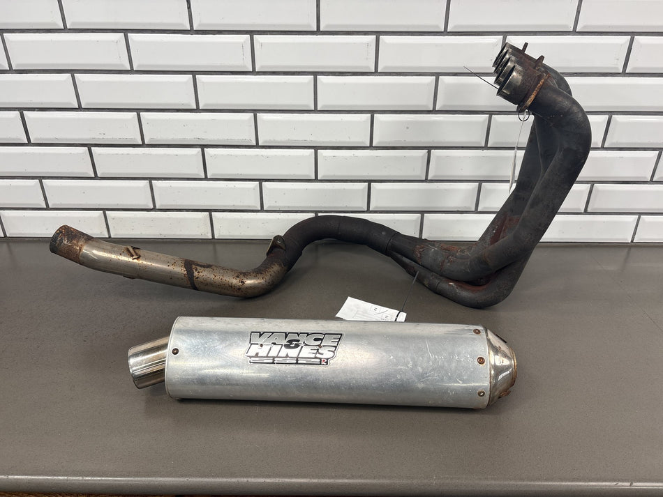 93-01 Kawasaki ZX11 Ninja Vance & Hines SS2R Complete Exhaust System Vintage
