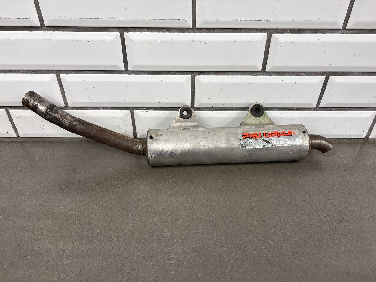1990-1993 Kawasaki KX250 Pro Circuit Silencer Muffler Vintage MX 18100-1054