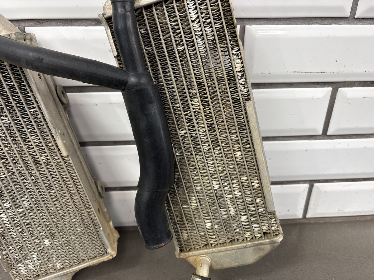 2000-2007 Suzuki DRZ400E DRZ400 Radiators Left Right Pair with Hoses OEM
