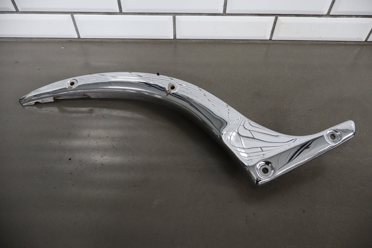 2001 Suzuki VL800 Volusia Rear Fender OEM with Chrome Trim Black White FP4