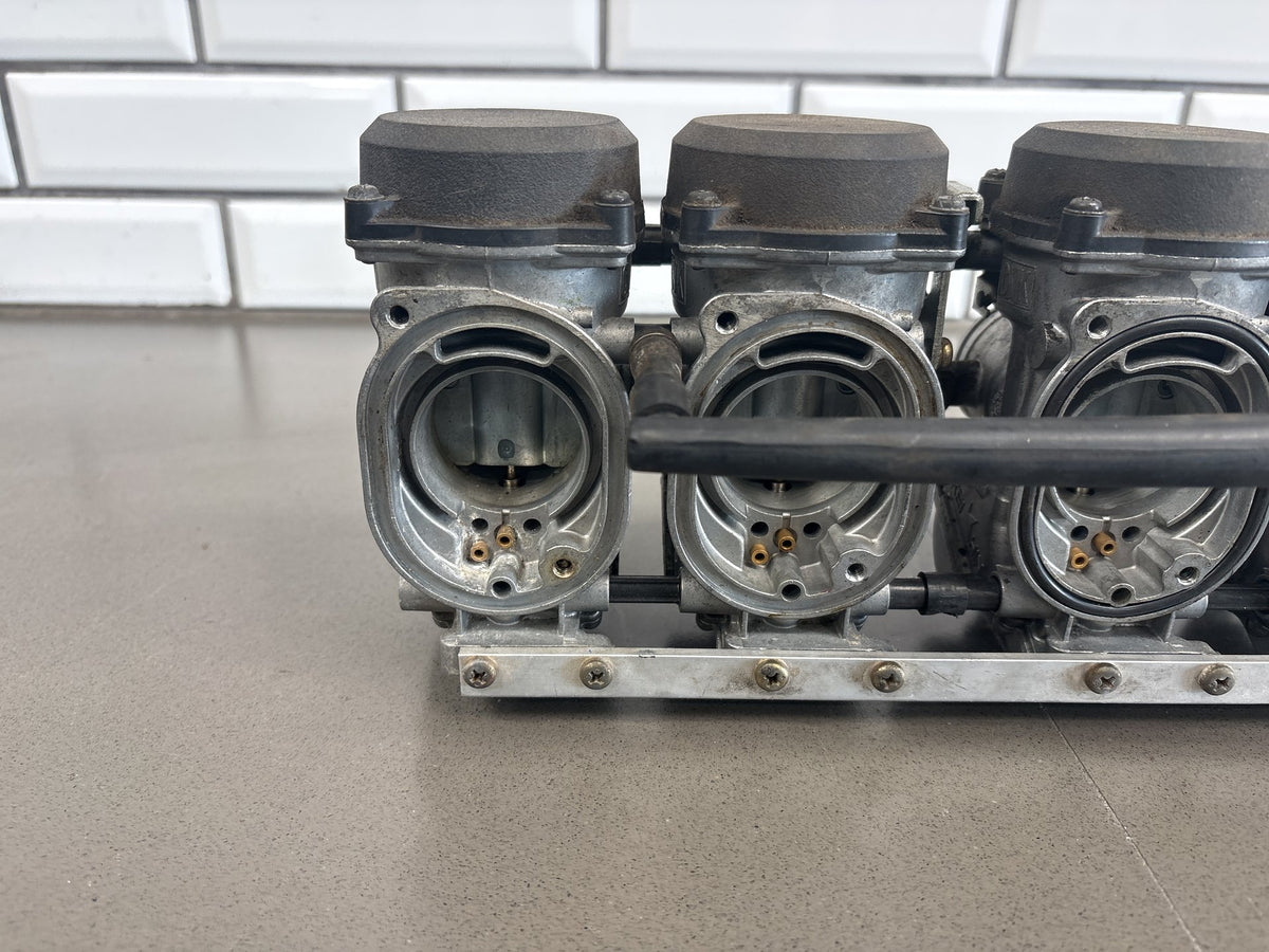 1991-1993 Kawasaki Ninja ZX-11 ZX1100C Carburetor Bank Carbs Keihin 15001-1746