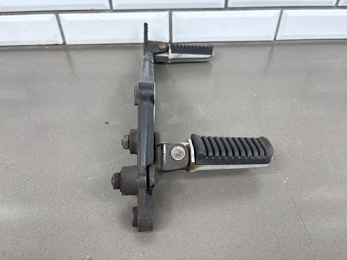 1983 Kawasaki GPZ750 ZX750A Left Rearset Foot Pegs Bracket OEM