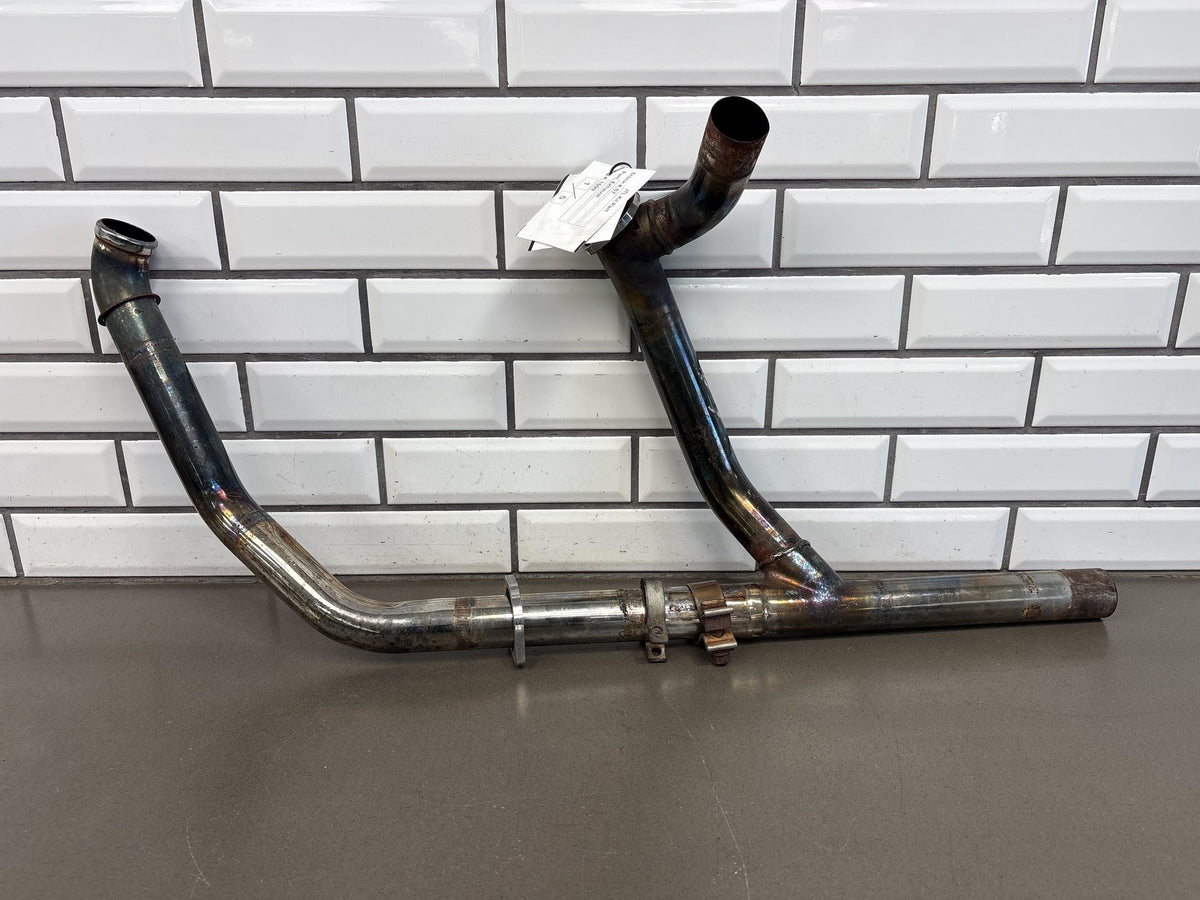 1999-2005 Harley Road King FLHRCI Exhaust System Slash Cut Chrome OEM 65621-99B